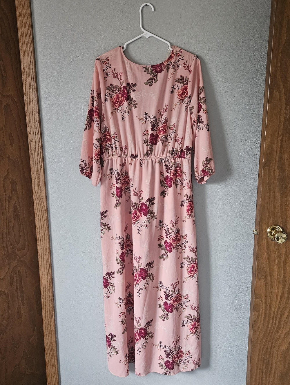 Rue21 Pink Floral Wrap Jumpsuit - Picture 7 of 13